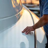 Final inspection after boat detailing